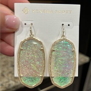 Kendra Scott Iridescent Dichroic Foil Danielle Earrings, NWTs